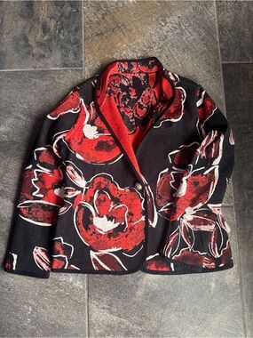 TRIMDIN Artisan Classic Rue De Fleur Rouge Reversible Jacket MEDIUM